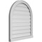 Ekena Millwork Round Top Surface Mount PVC Gable Vent: Functional, w/ 2"W x 2"P Brickmould Sill Frame, 26"W x 30"H GVPRT26X3003SF - alternate 4